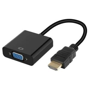 Adaptateur HDMI vers VGA - 1080P Full HD / Convertisseur PC vers Vidéoprojecteur & Ancien Écran