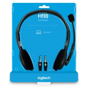 Casque Micro Logitech H110 - Double Prise Jack (Spécial PC)