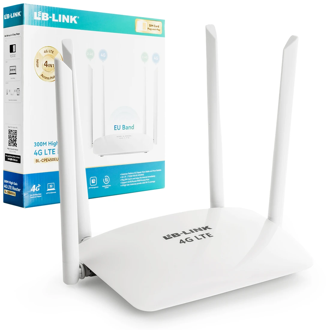 Routeur Wi-Fi 4G LTE LB-LINK (Avec Emplacement Puce SIM)