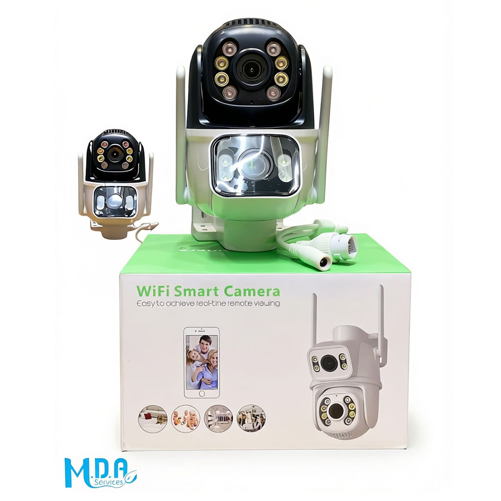 Caméra de Surveillance WiFi Intelligente - Double Objectif (PTZ)