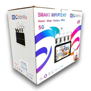 Kit Vidéosurveillance WiFi PTZ 4K Skyvision (4 Caméras + Écran)