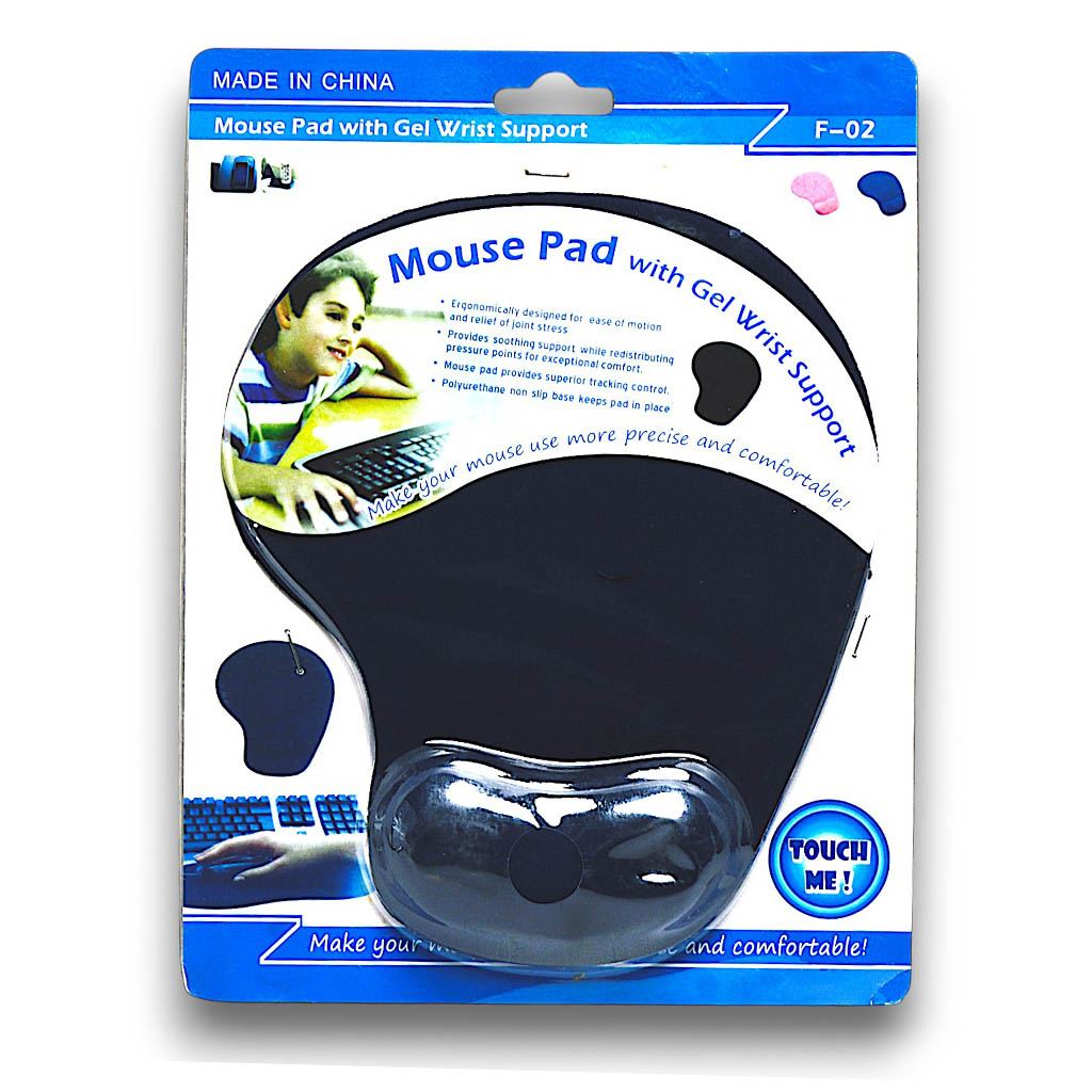 Tapis de souris ergonomique avec repose-poignet gel (F-02) – Image 3