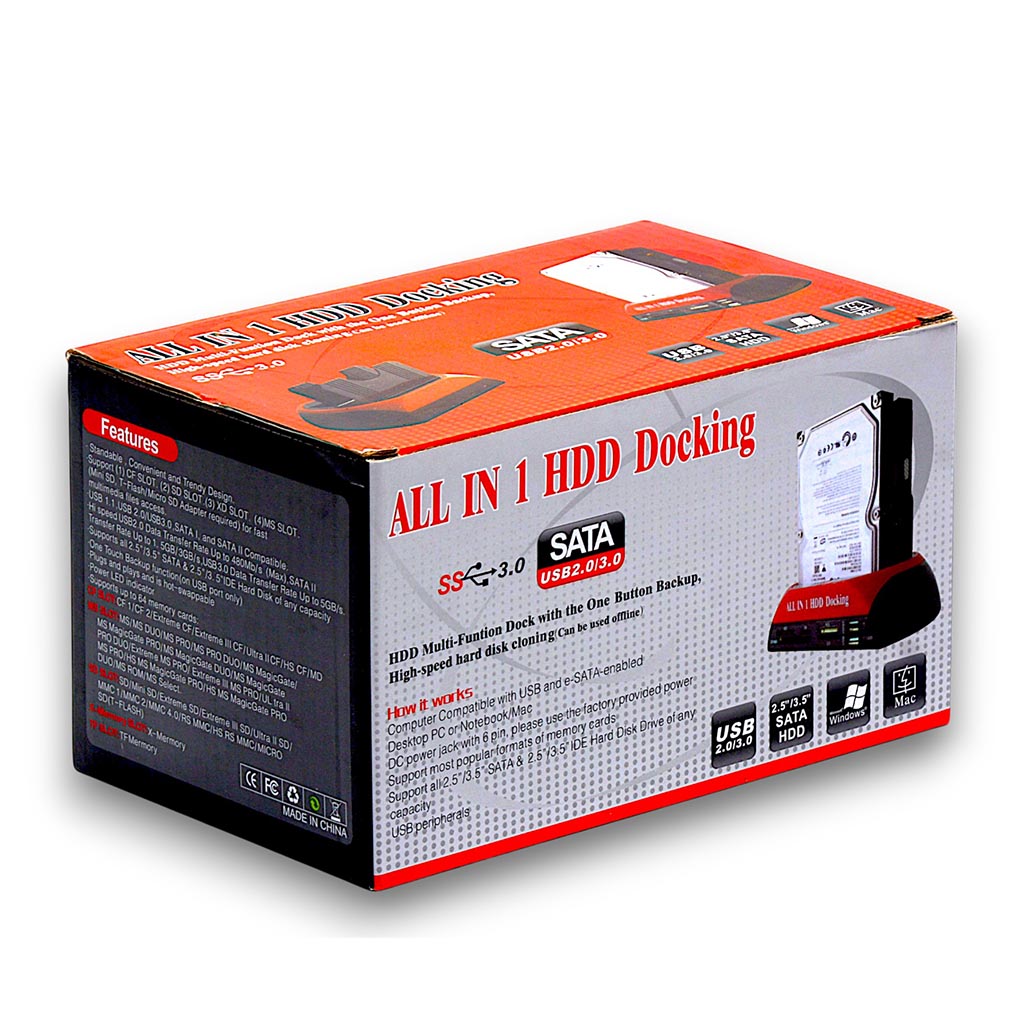 Station d'Accueil Disque Dur IDE & SATA USB 3.0 avec Clonage – Image 2