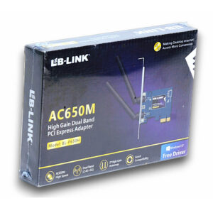 Carte Wi‑Fi PCIe LB-LINK AC650M Dual Band (BL‑P650H) — 2 antennes