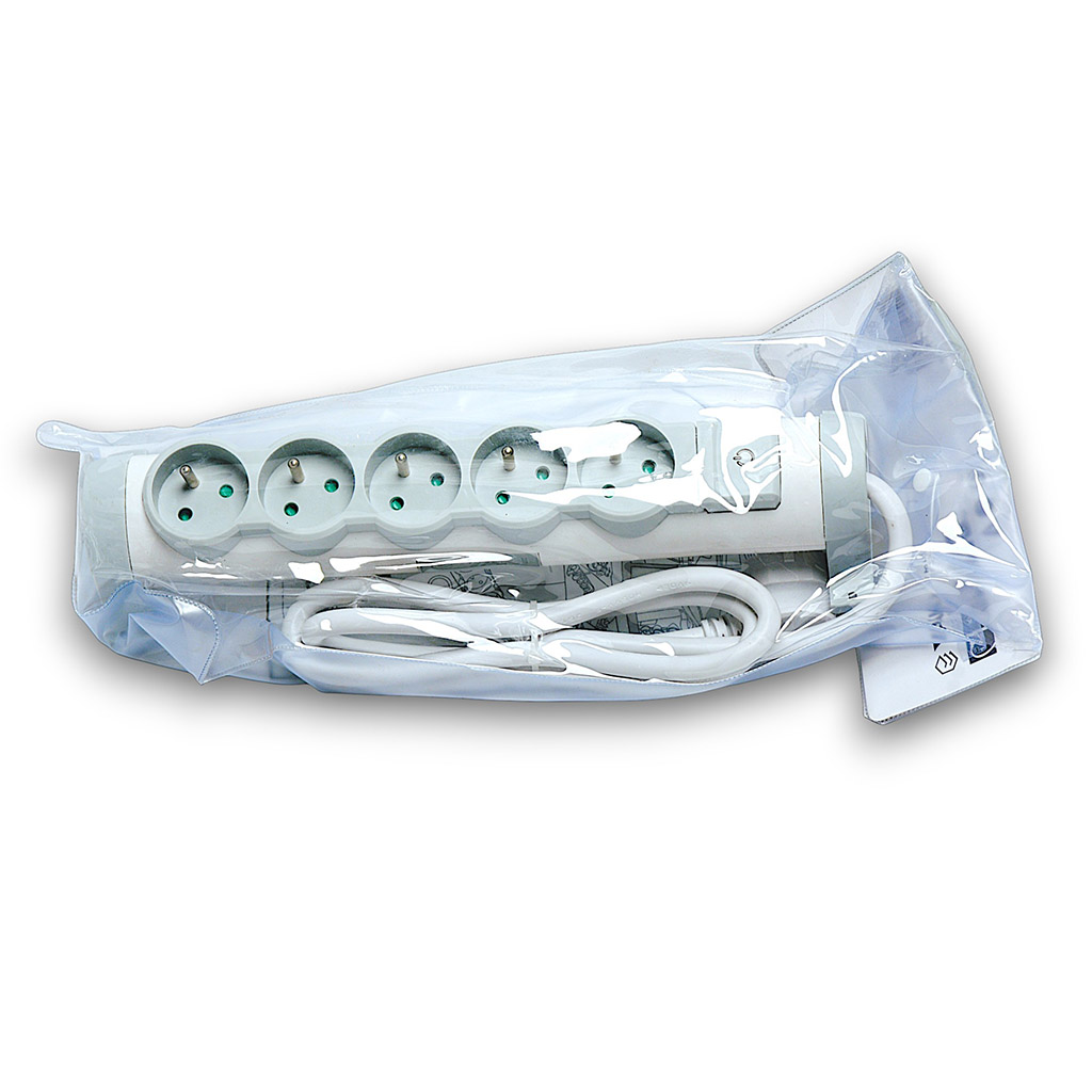 Multiprise 5 prises avec interrupteur (blanc)