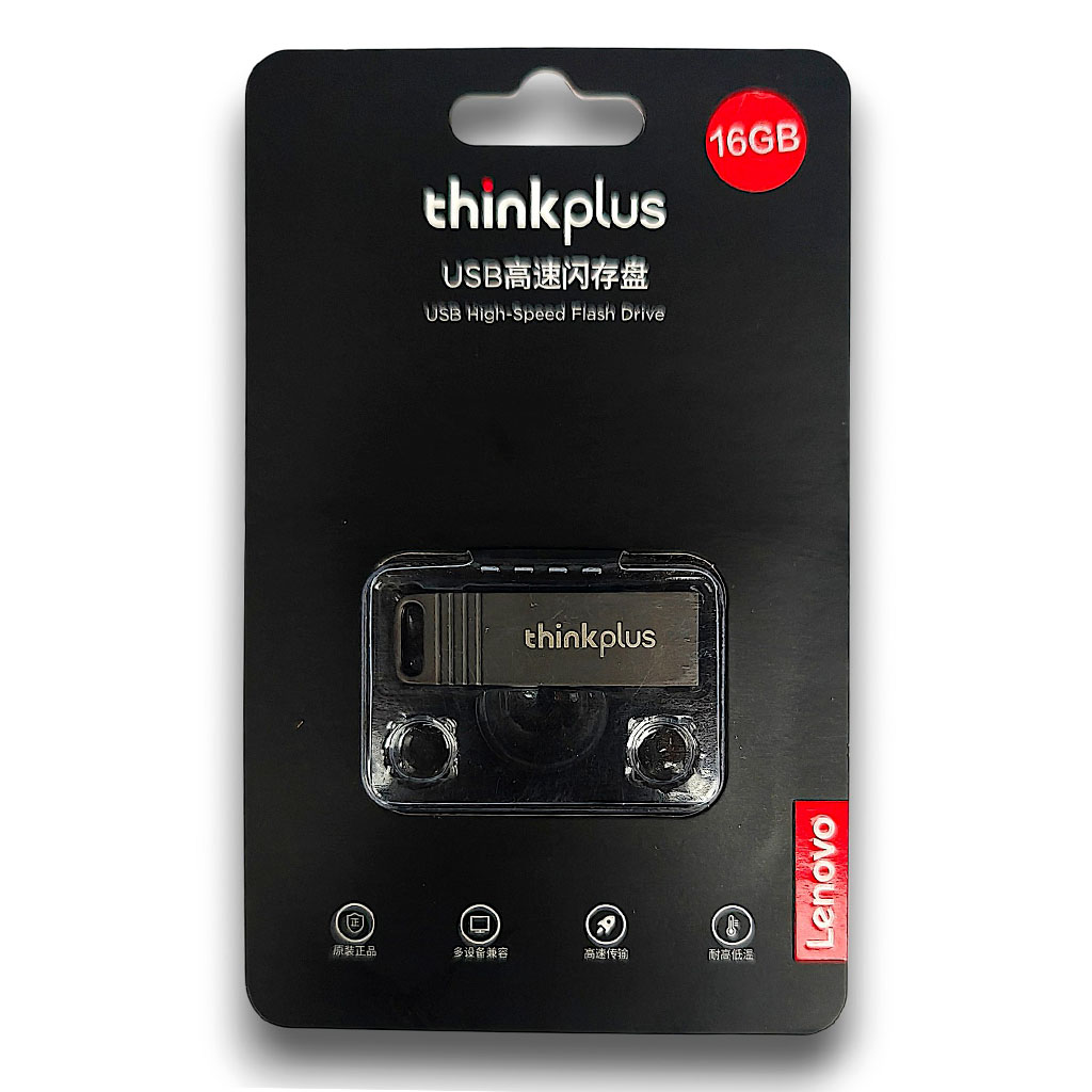 Clé USB Lenovo Thinkplus 16Go (Corps Métal) – Image 2