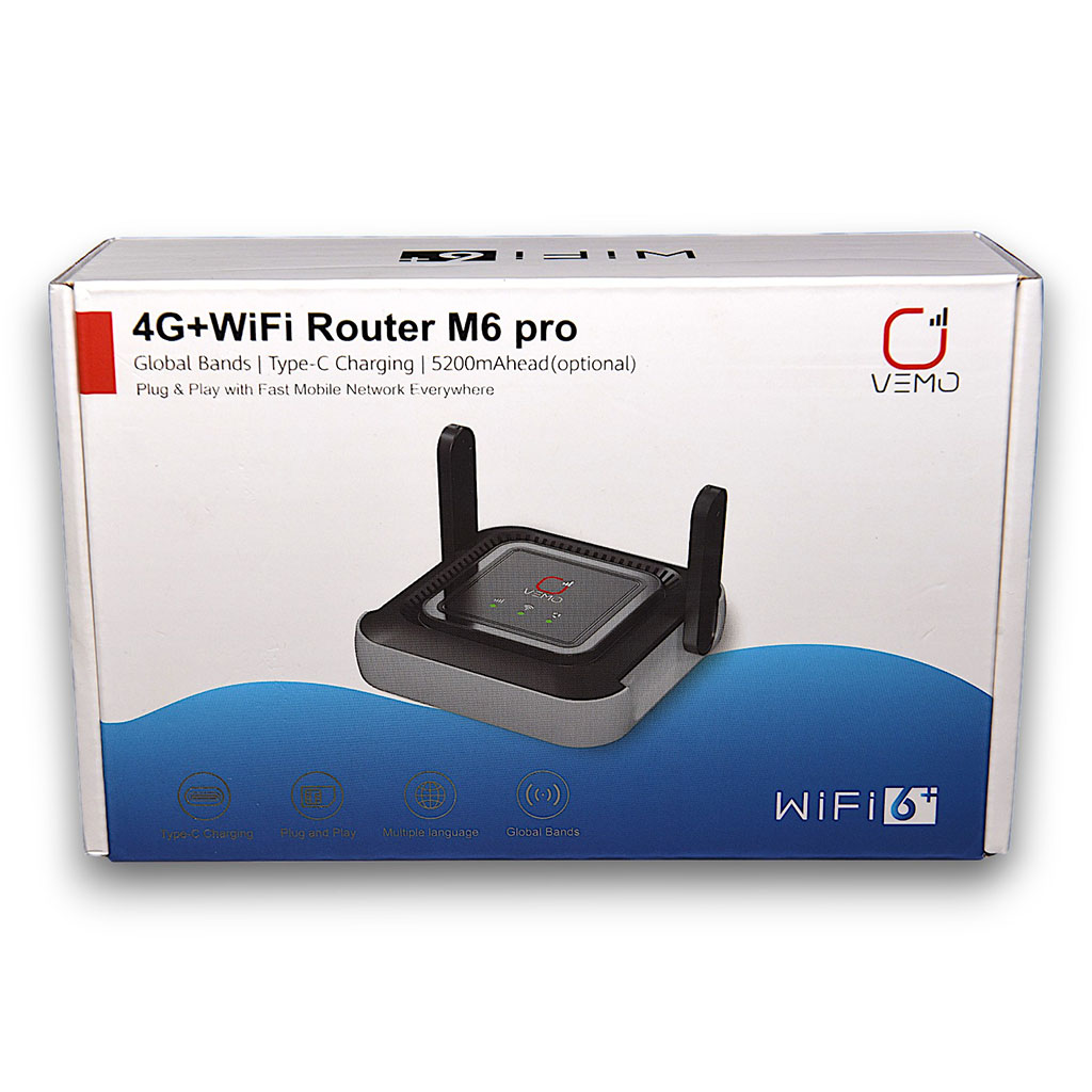 Routeur 4G+ Wi-Fi 6 VEMO M6 Pro (Port SIM + Batterie) – Image 2