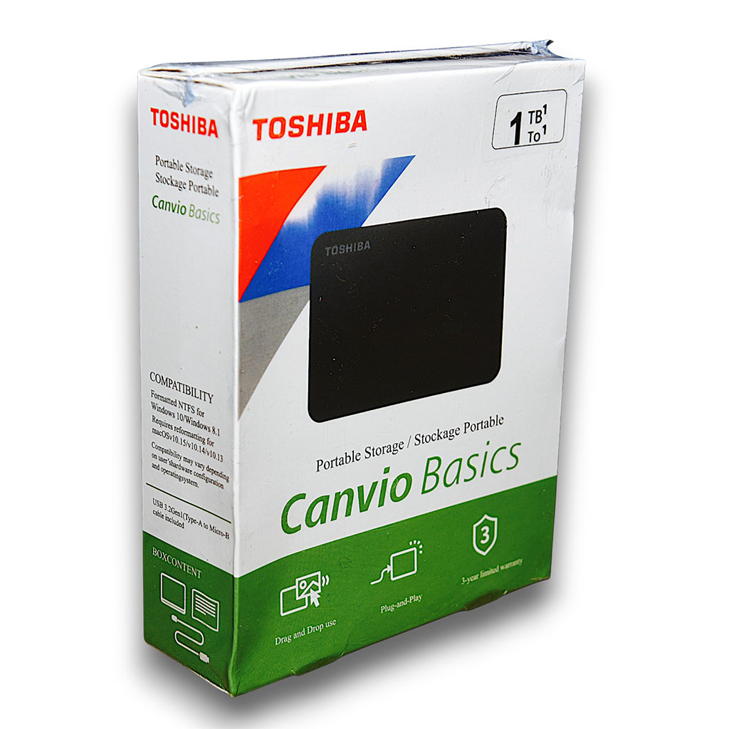 Disque Dur Externe Toshiba Canvio Basics (500Go / 1To / 2To)