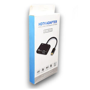 Adaptateur Vidéo HDMI vers VGA + HDMI (Avec Prise Audio)