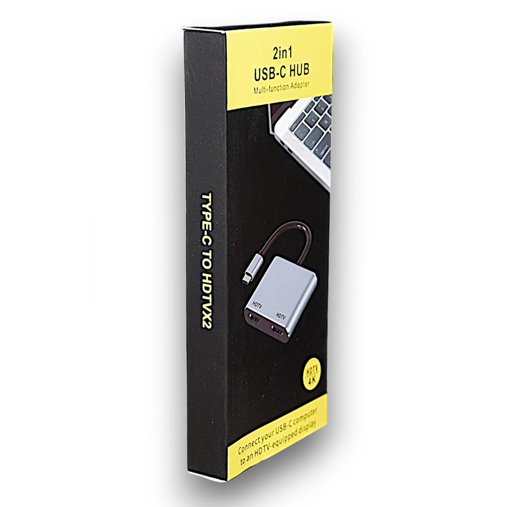 Hub USB-C 2-en-1 (Double Port HDMI 4K)