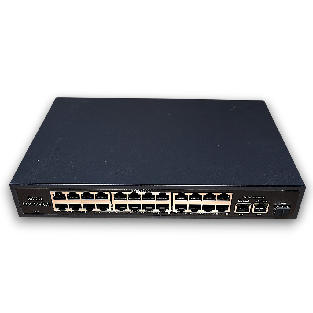 Switch Smart PoE 24 Ports + 2 Uplink Gigabit
