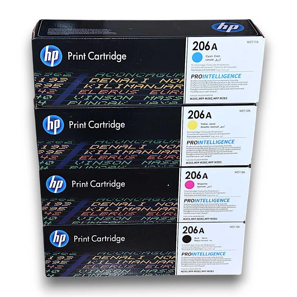 Cartouche de Toner HP 206A (Noir & Couleurs)