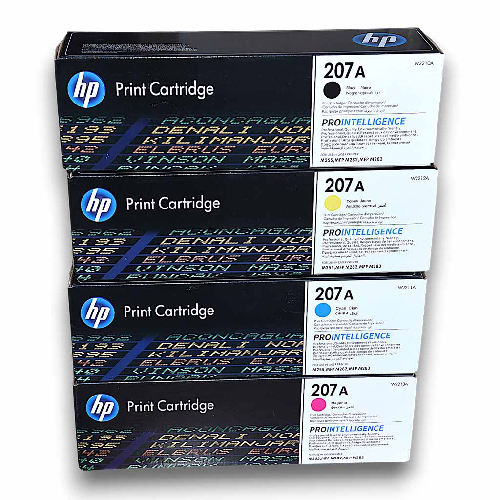 Cartouche de Toner HP 207A (Noir & Couleurs)