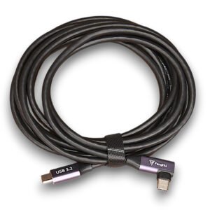 Câble USB-C 3.2 vers USB-C (Embout Coudé 90°) - FengHui